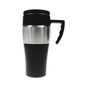 Kubek termiczny z własnym nadrukiem 400 ml - czarny