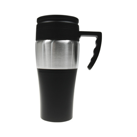 Kubek termiczny z własnym nadrukiem 400 ml - czarny